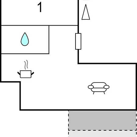1 Bedroom Lovely In